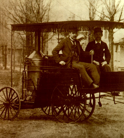 1890 Ransom E. Olds steamer car